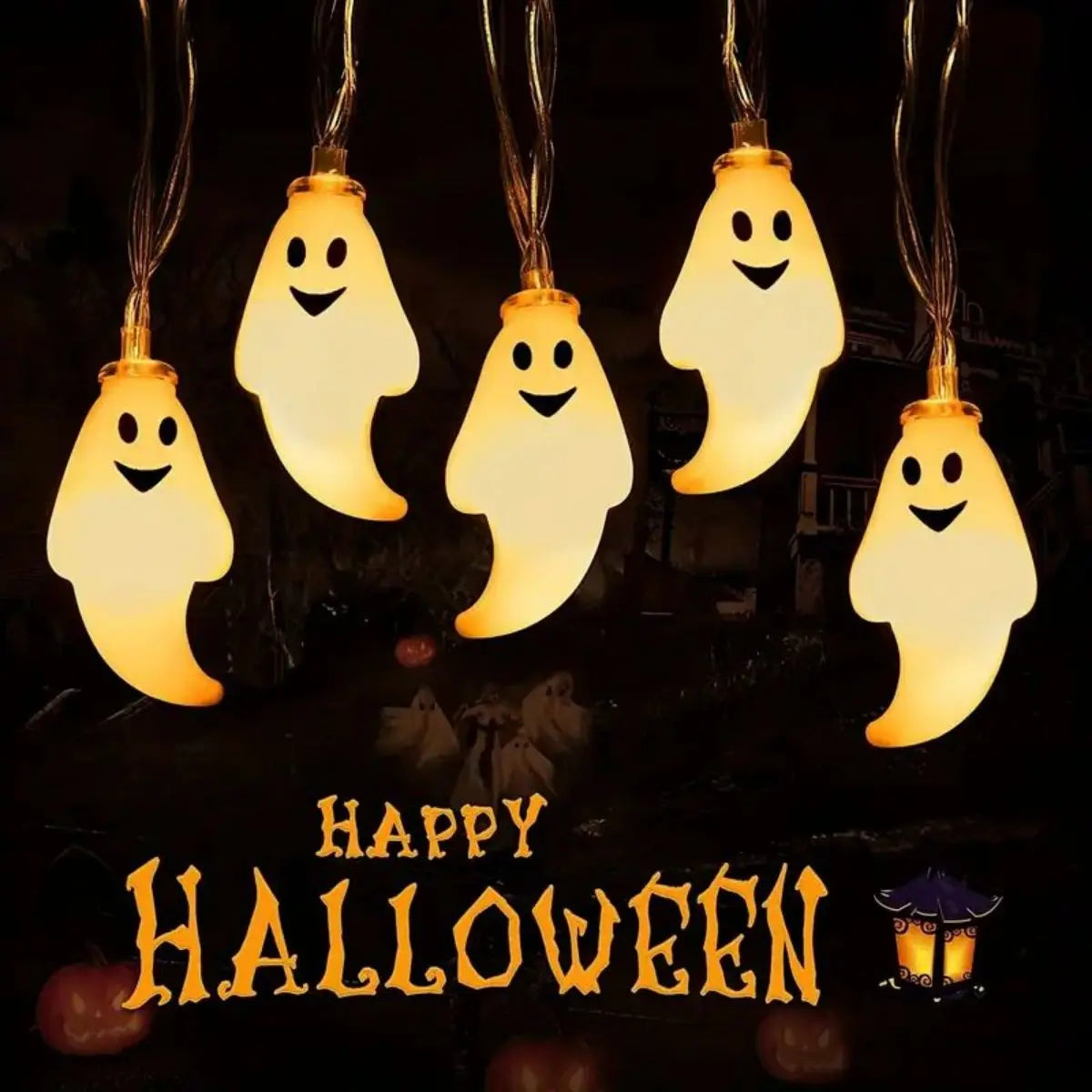 Glowing Ghost Fairy Lights