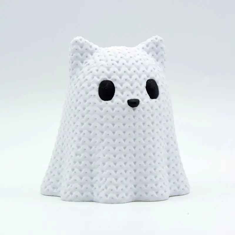 Knit-look ghost kitty