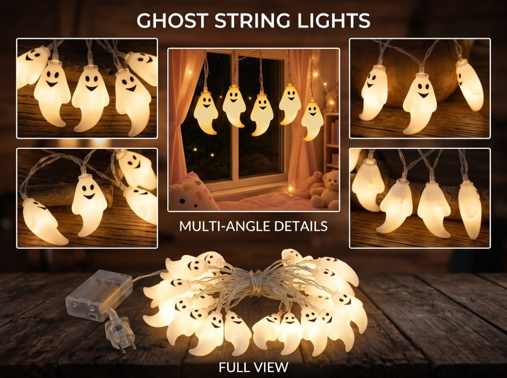 Glowing Ghost Fairy Lights