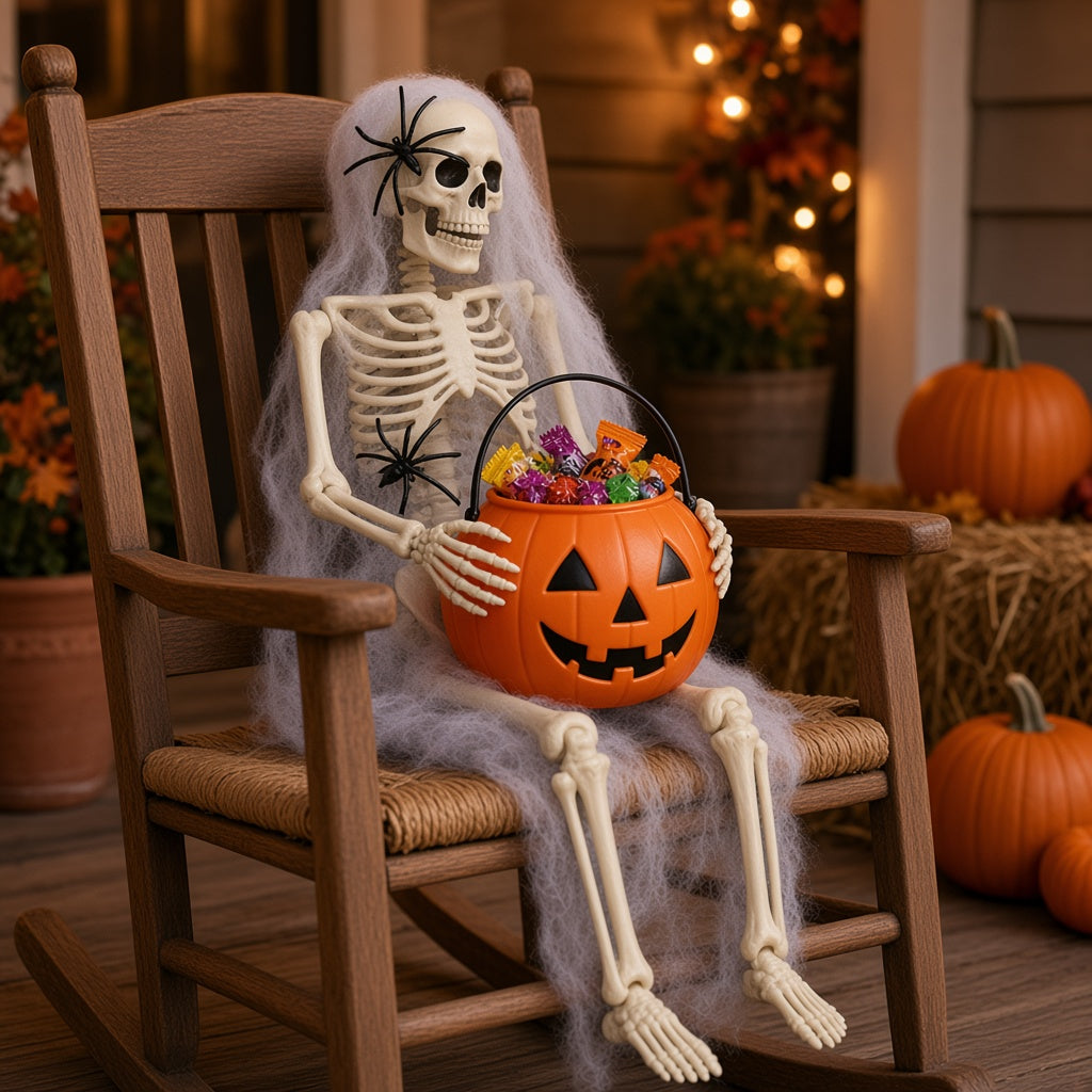 Poseable Porch Skeleton