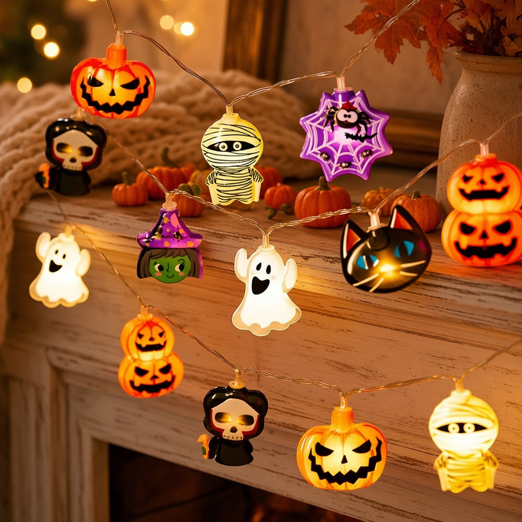 Pumpkin & Ghost String Lights