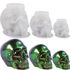 Silicone skull molds, three sizes